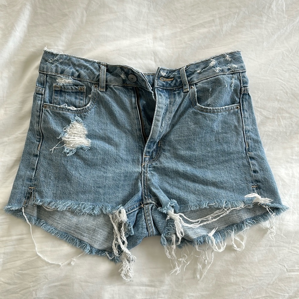H&M Distressed Denim Shorts